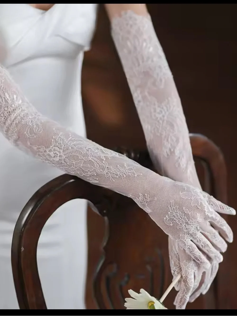 Bridal Lace Wedding Gloves